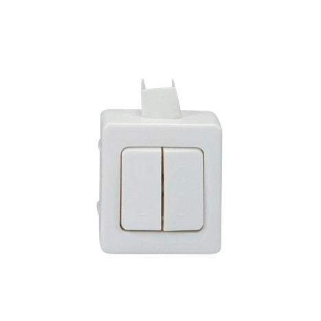 מפסק כפול על טיח