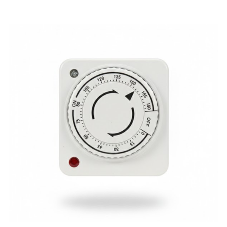 טיימר מכני לדוד 180 דק' לקופסא 55 מלבני עה