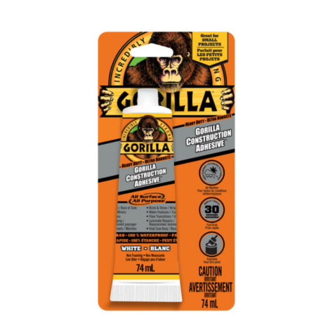 סיליקון לבן לאיטום 83 גרם שפורפרת- גורילה