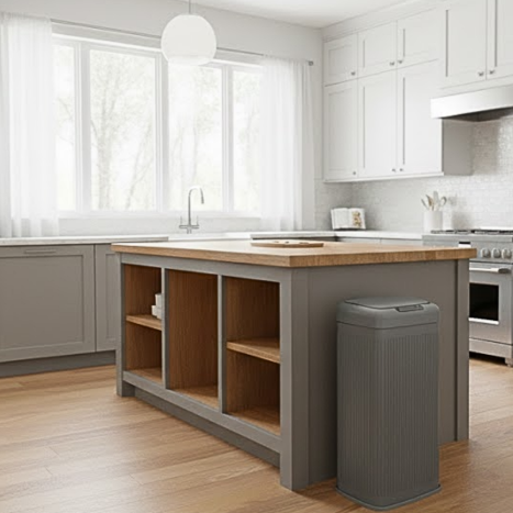 פח אשפה חכם 30 ליטר אפור כהה