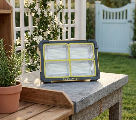 פנס הצפה LED סולארי נטען עוצמתי