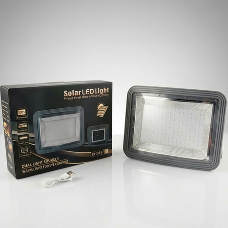 פנס הצפה לד סולרי נטען עם תצוגה דיגיטלית