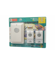 פעמון אלחוטי 150 מ' 2 לחצנים+פעמון