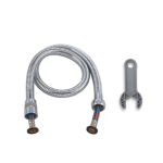 צינור נירוסטה לערכת פינוק 70 ס"מ כרום- אקווילה