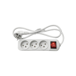 רב שקע 3 עד 1 מ' כולל מפסק