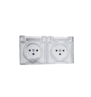 שקע כח מוגן מים P2 על הטיח