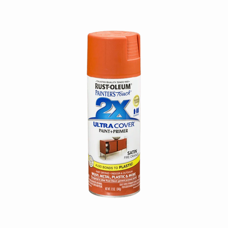 ספריי צבע כחול כתום משי- X2 RUST-OLEUM