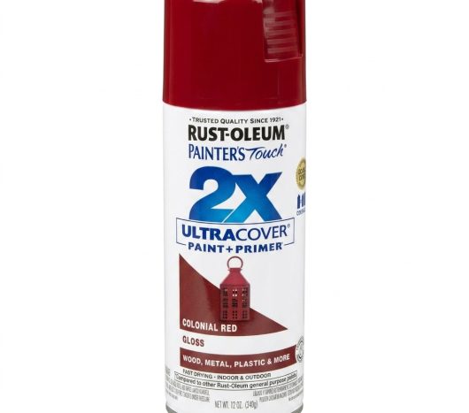 ספריי צבע אדום מעושן מבריק- X2 RUST OLEUM
