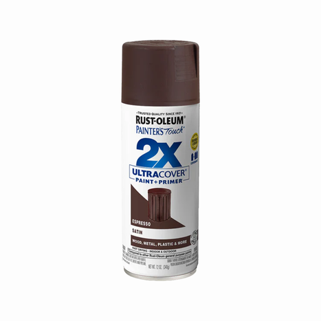 ספריי צבע חום אספרסו משי- X2 RUST OLEUM
