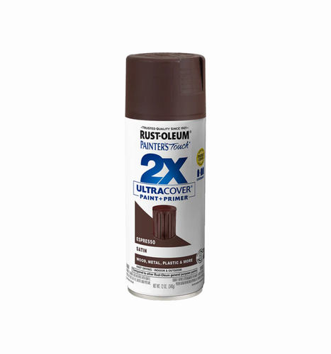 ספריי צבע חום אספרסו משי- X2 RUST OLEUM