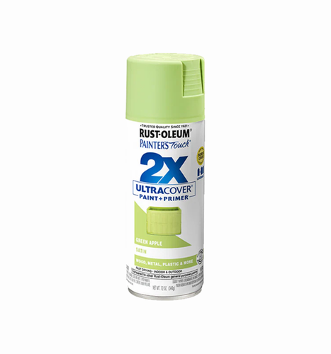 ספריי צבע ירוק תפוח משי- X2 RUST OLEUM