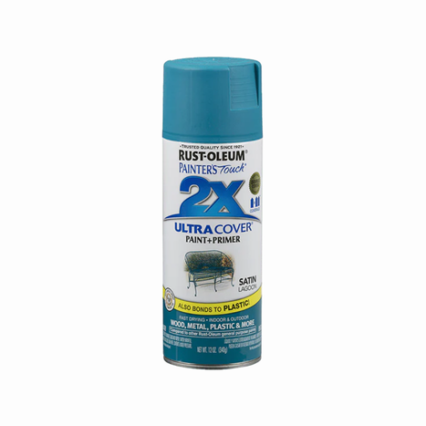 ספריי צבע כחול לגונה משי- X2 RUST OLEUM