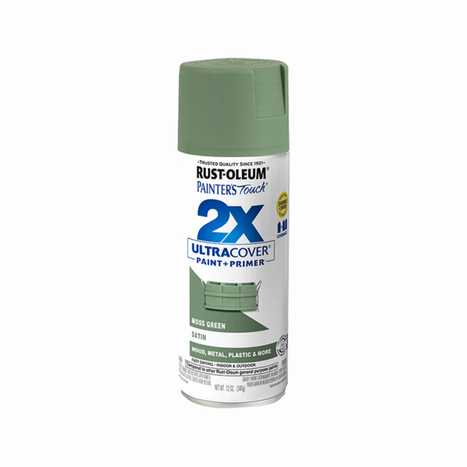 ספריי צבע ירוק אזוב משי- X2 RUST OLEUM