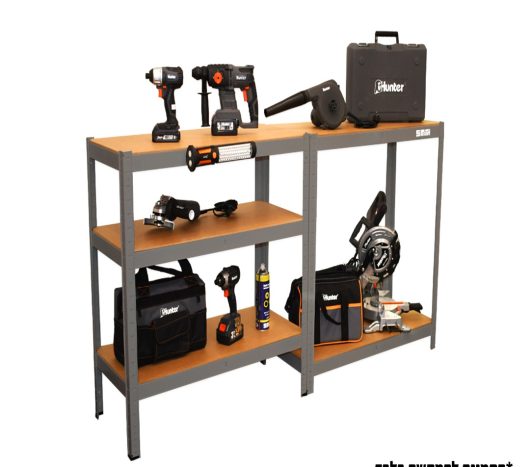 כוננית מודולרית 5 מדפים אפור 180x90x40- האנטר