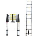 סולם טלסקופי יחיד 3.8 מטר 12 שלבים- האנטר