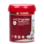 סופרקריל מט+ לבן במיוחד 1 ליטר- טמבור
