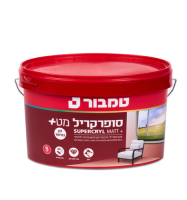 סופרקריל מט+ לבן במיוחד 5 ליטר- טמבור