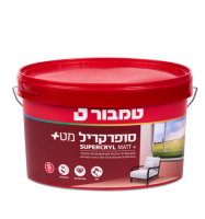 סופרקריל מט+ שחור 5 ליטר- טמבור