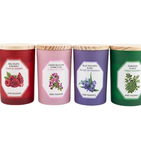 נר ריחני מכסה עץ סדרת BOTANICAL