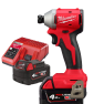 מברגת אימפקט + זוג סוללות 4A + מטען M18BLIDRC 18V BL- מילווקי