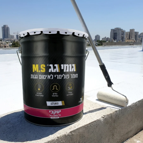 גומי גג MS לבן 5 ק