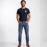 מכנס ג'ינס גזרת SLIM FIT לעבודה- KAPRIOL